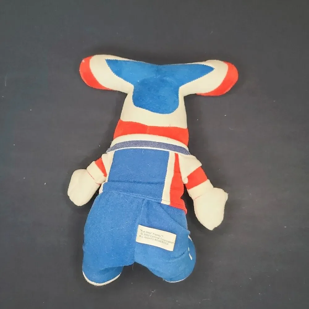 Vtg Fun Ship Freddy 12” Plush 2003 Carnival Cruise Lines Souvenir Stuffed Mascot